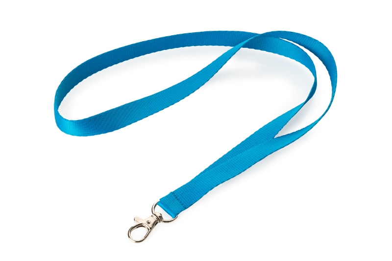Голубой шнурок без логотипа